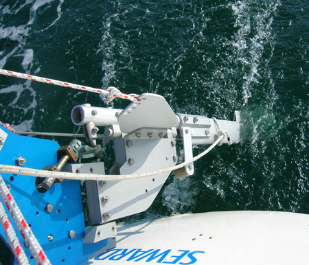 Top view of SAILOMAT 700, sailing.